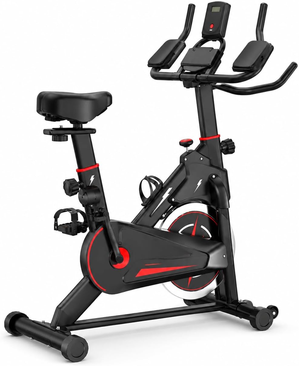 Exercise Bike Magnetic Resistance - Indoor Magnetic Exercise Bike, Stationary Cycling