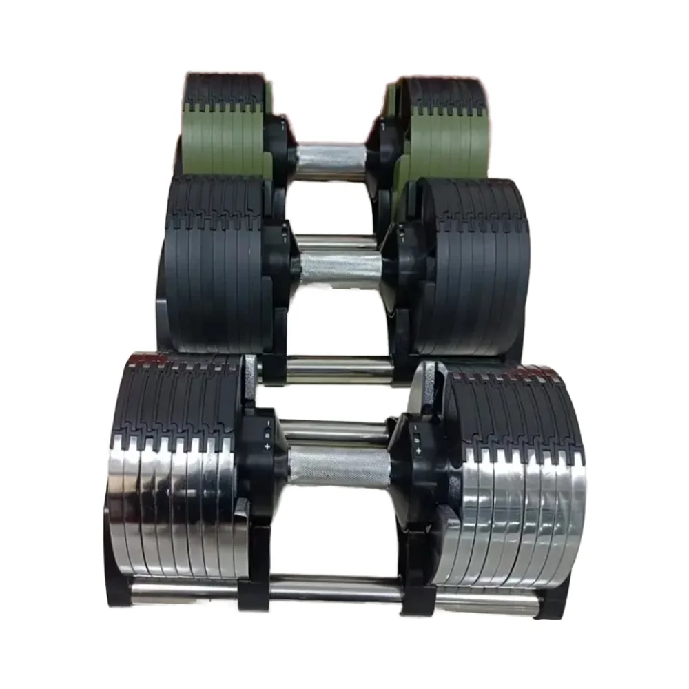 Adjustable Dumbbell Pair 40Kg - Wholesale Adjustable 10kg-50kg Plastic Dumbbell Set