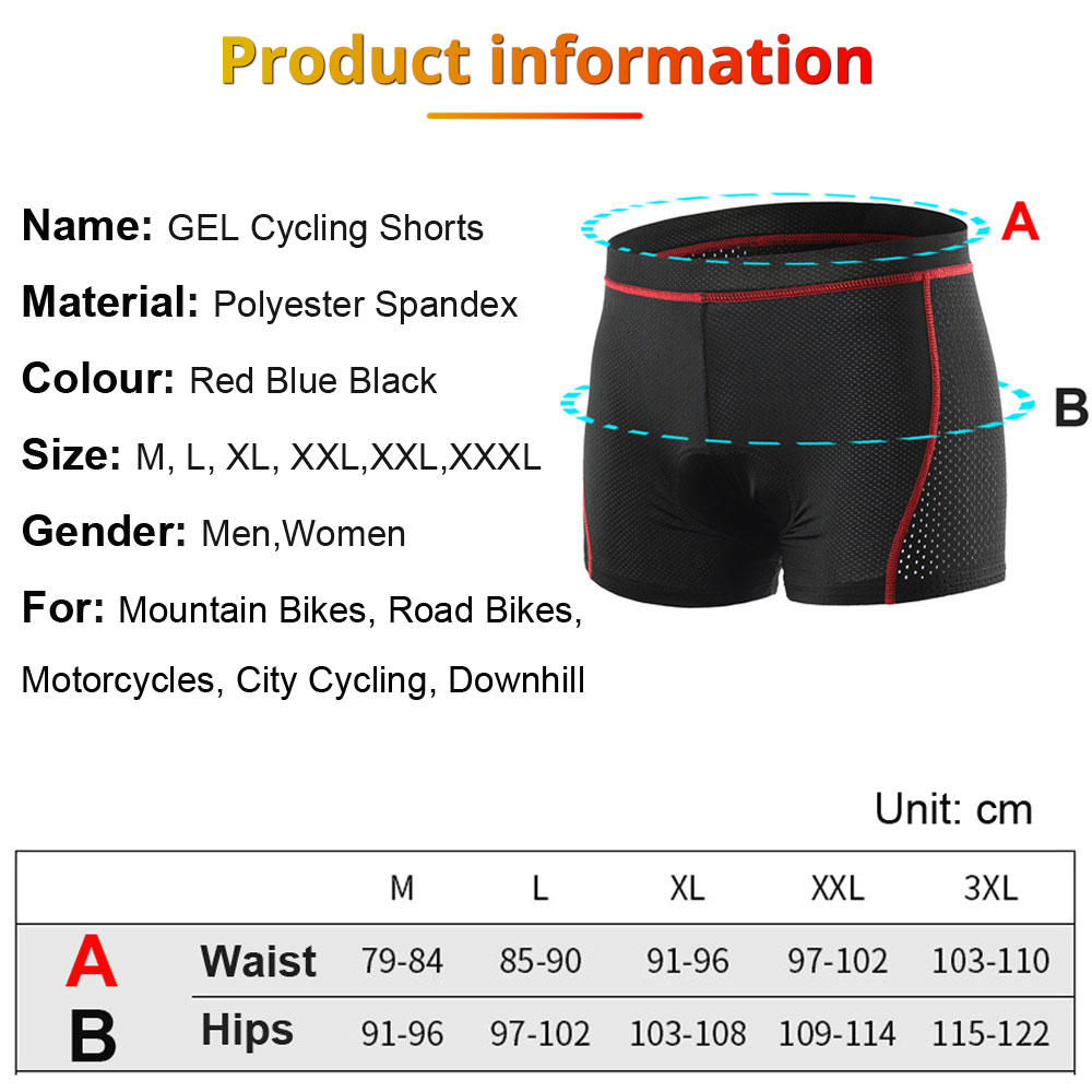 NEWBOLER Cycling Shorts Breath - Padded Cycling Shorts 5D Gel review and price