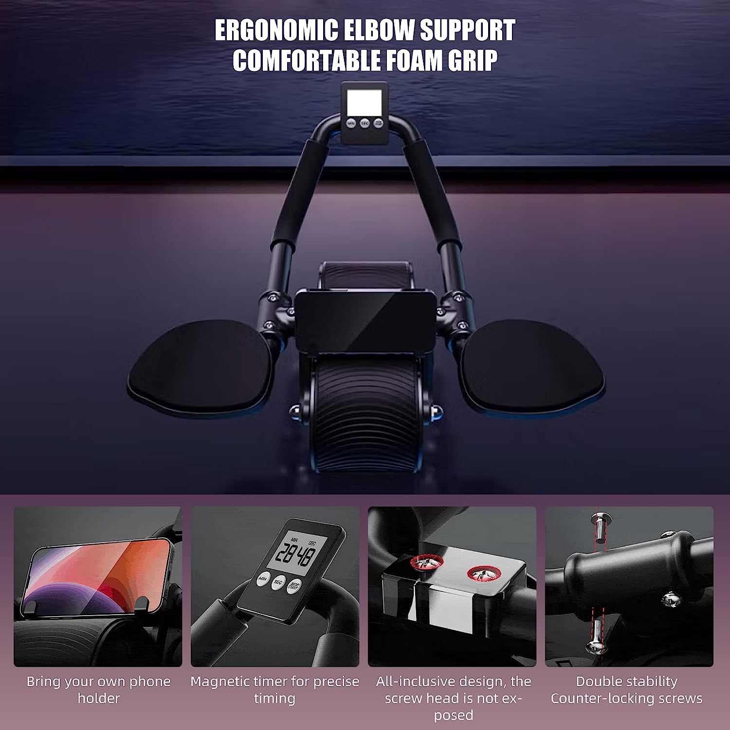 Elbow Support Automatic Reboun - Ab Roller Wheel With Elbow Support review and price