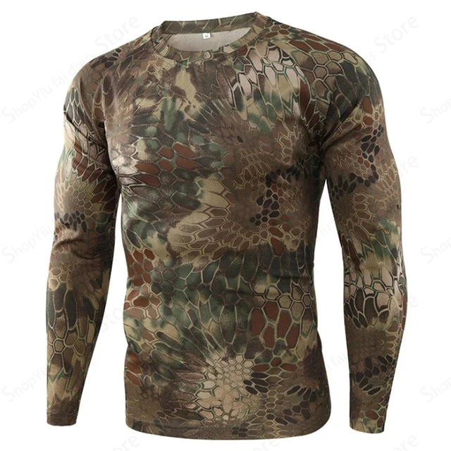 Mens Camo Long Sleeve T Shirt  - Hiking review and price