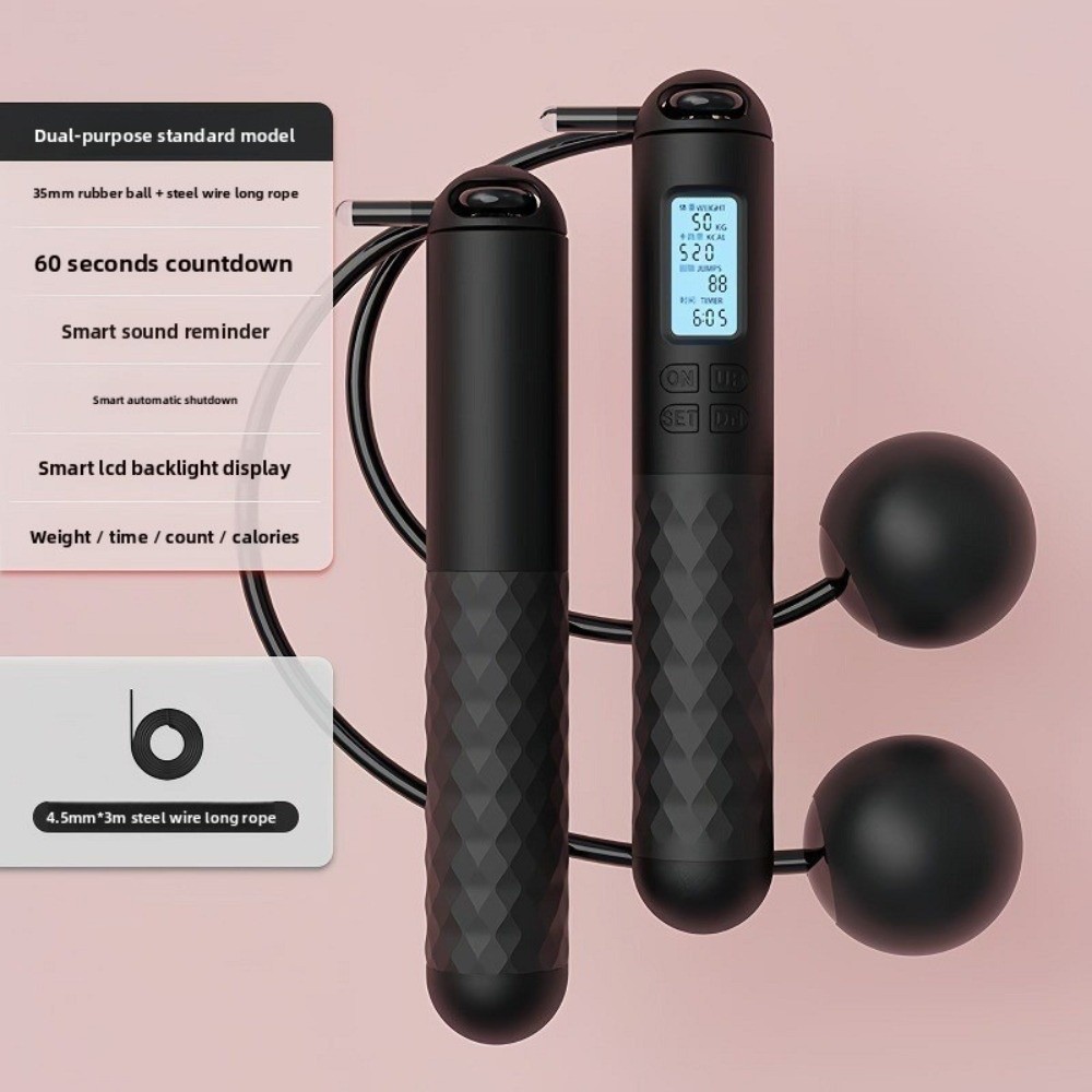 Portable Cordless Ropeless Jum - Smart Jump Rope Digital Counter review and price