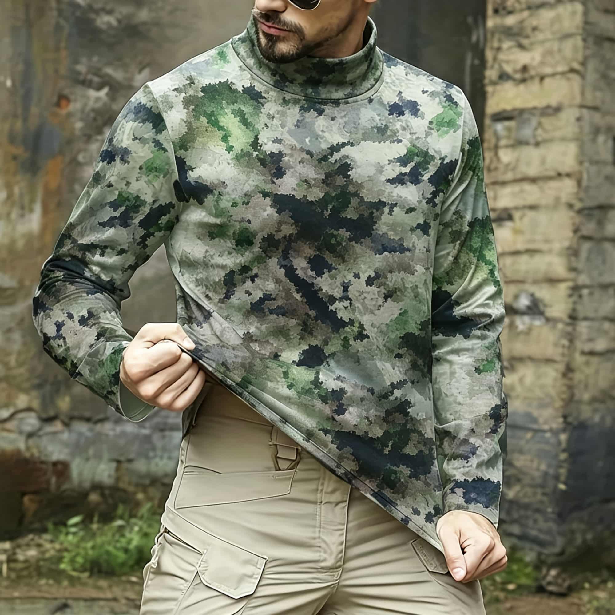 Men Tactical Camouflage Print  - Hiking review and price